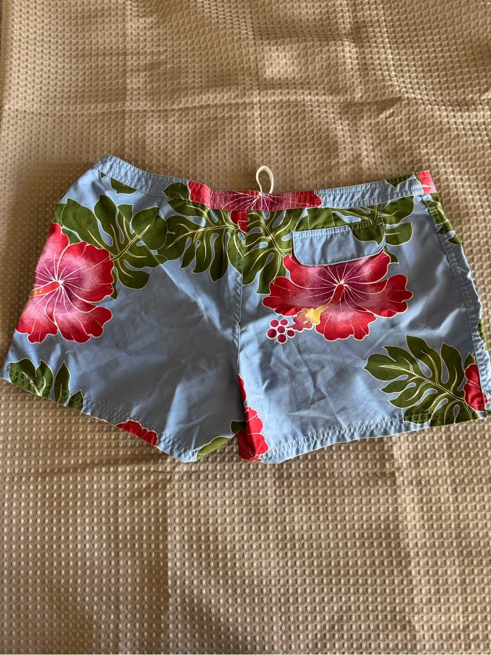 Roxy Light Blue, Red & Green Floral Swim Shorts Youth Size 11 Board Summer - Picture 2 of 9